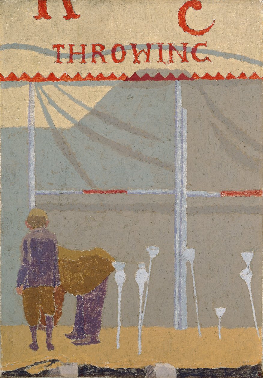 De kokosnoot schiettent, ca. 1920 door Malcolm Drummond