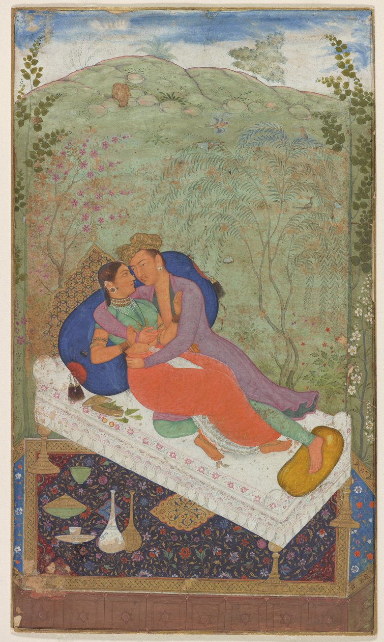 Sultan Murad en een Gemalin, ca. 1597 door Manohar
