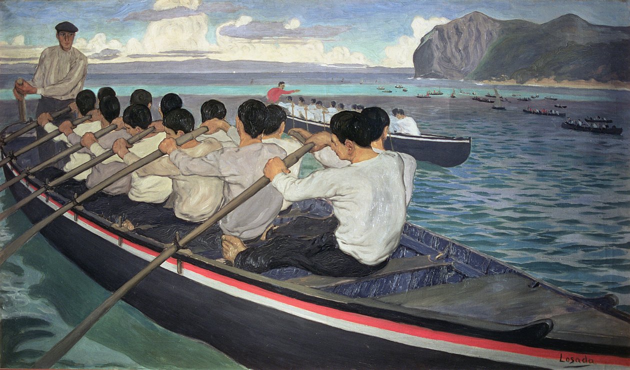 De Roeiers, c.1912 door Manuel Losada