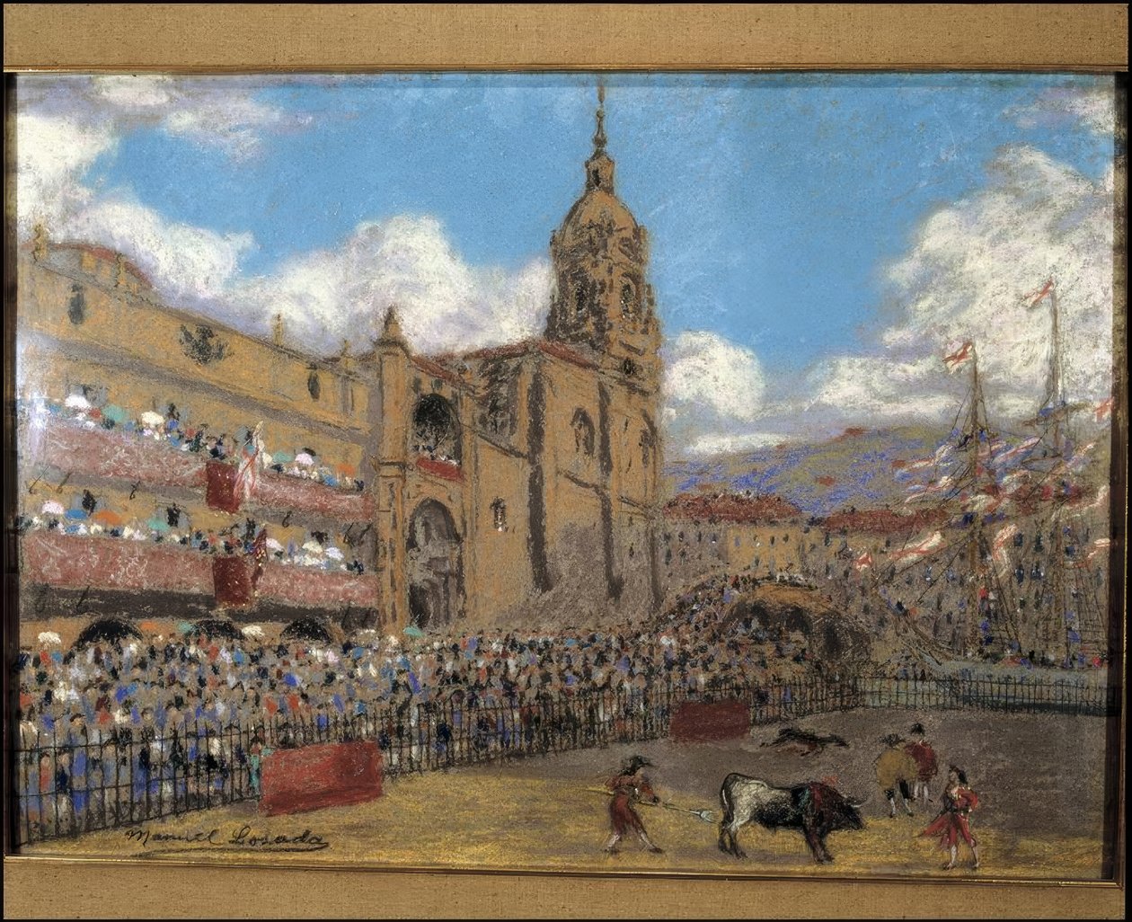 Stieren van San Anton. Parade van Martinchu door Manuel Losada