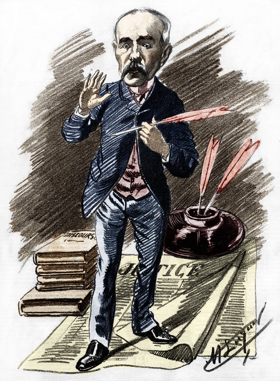 Georges Clemenceau (1841-1929), Franse politicus. door Manuel Luque