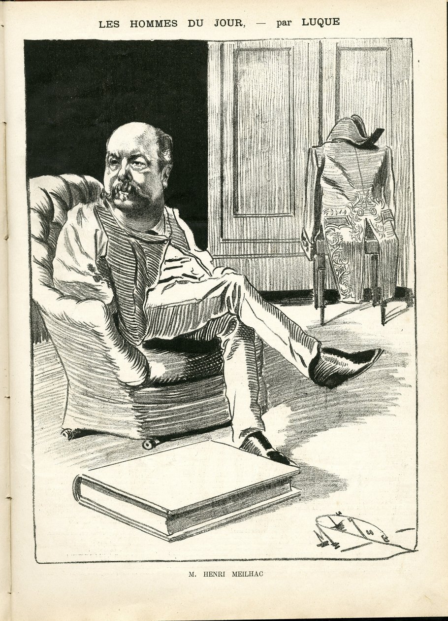 Illustratie door Manuel Luque (1854-1919) in La Caricature (1880) door Manuel Luque