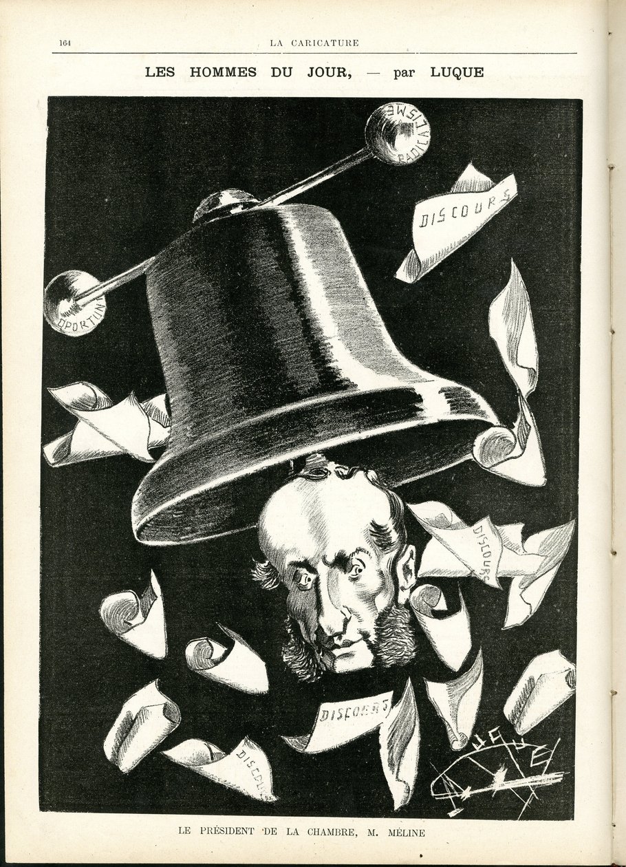 Illustratie van Manuel Luque in La Caricature (1880) door Manuel Luque