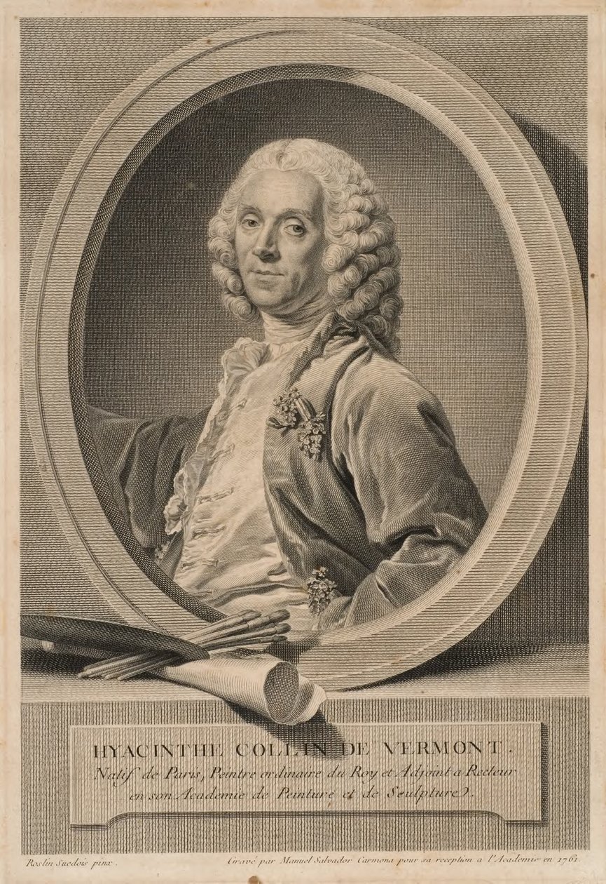 Hyacinthe Collin de Vermont, 1693-1761, schilder en lid van de academie door Manuel Salvador Carmona
