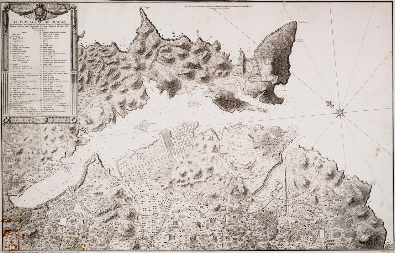 De haven van Mahon en omgeving, van Cala Murte tot Cala Rafalet door Manuel Salvador Carmona