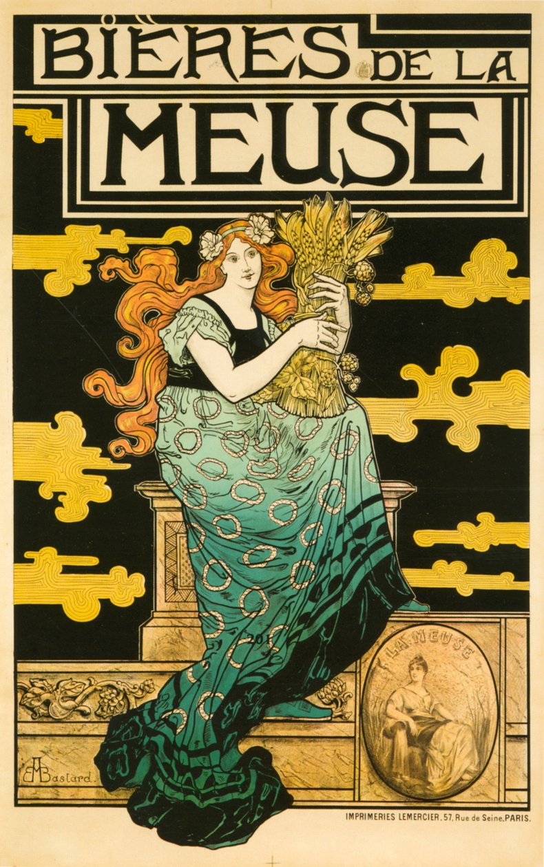 Bieres De La Meuse door Marc Auguste Bastard