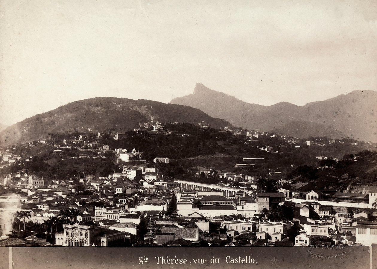 Uitzicht op Santa Teresa in Brazilië, ca. 1880-90 door Marc Ferrez