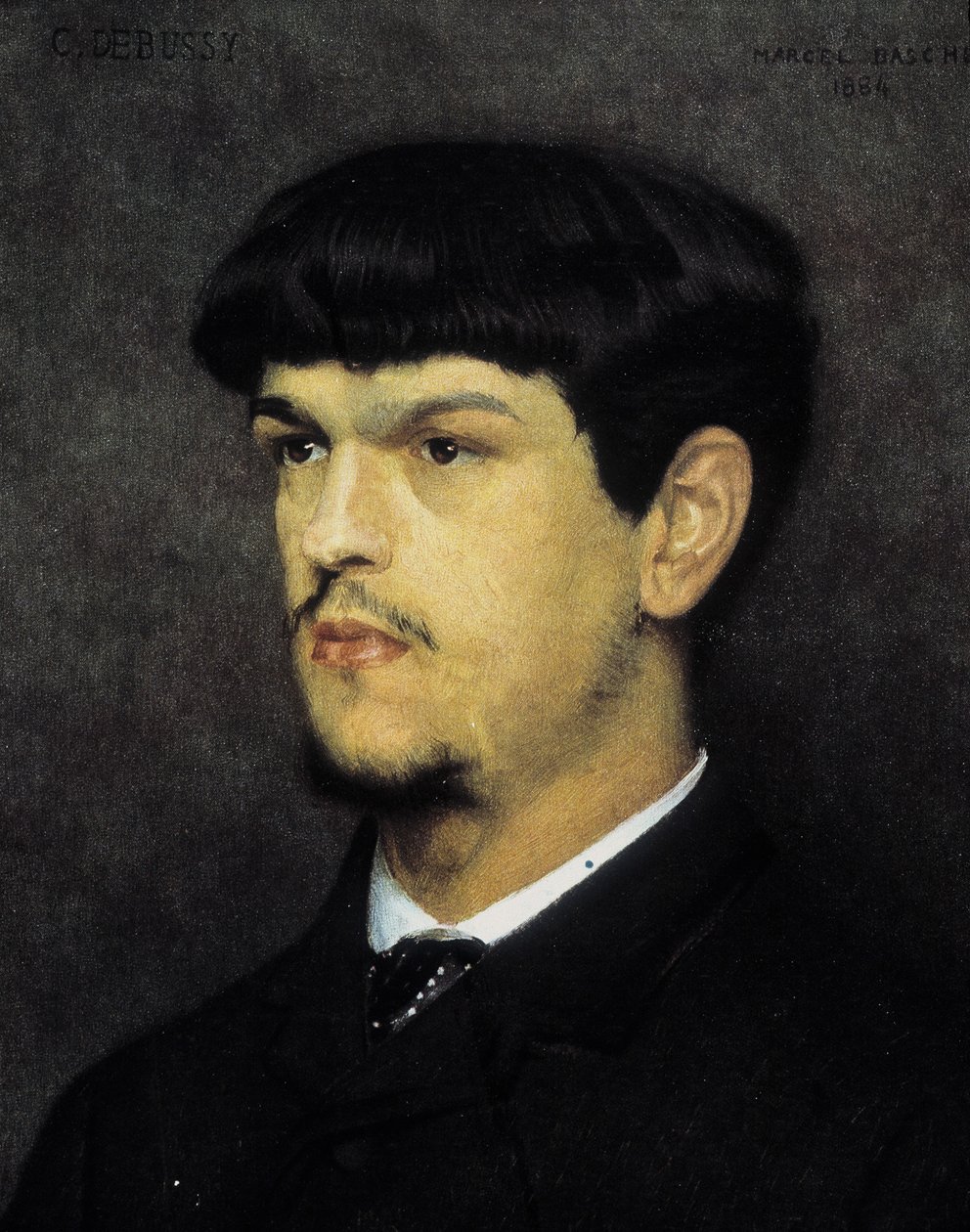 Portret van Claude Debussy door Marcel Andre Baschet