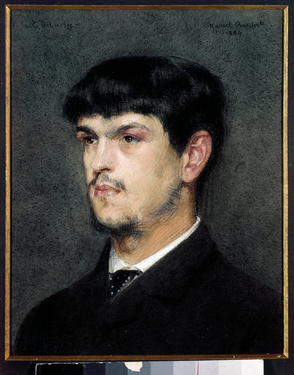 Portret van de Franse componist Claude Debussy (1862-1918) door Marcel Andre Baschet