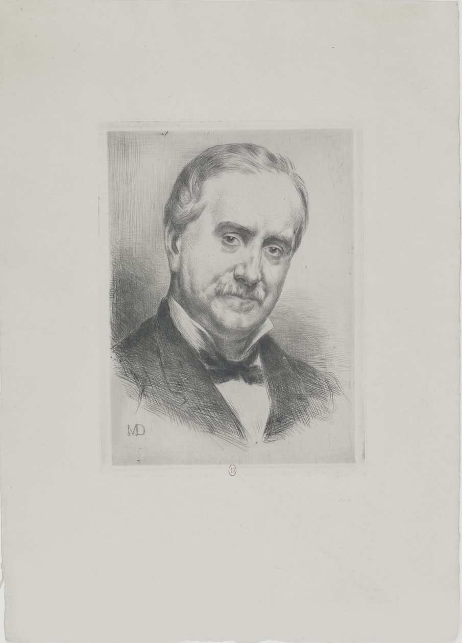 Portret van Paul Durand-Ruel 1831-1922, 1882 door Marcellin Gilbert Desboutin