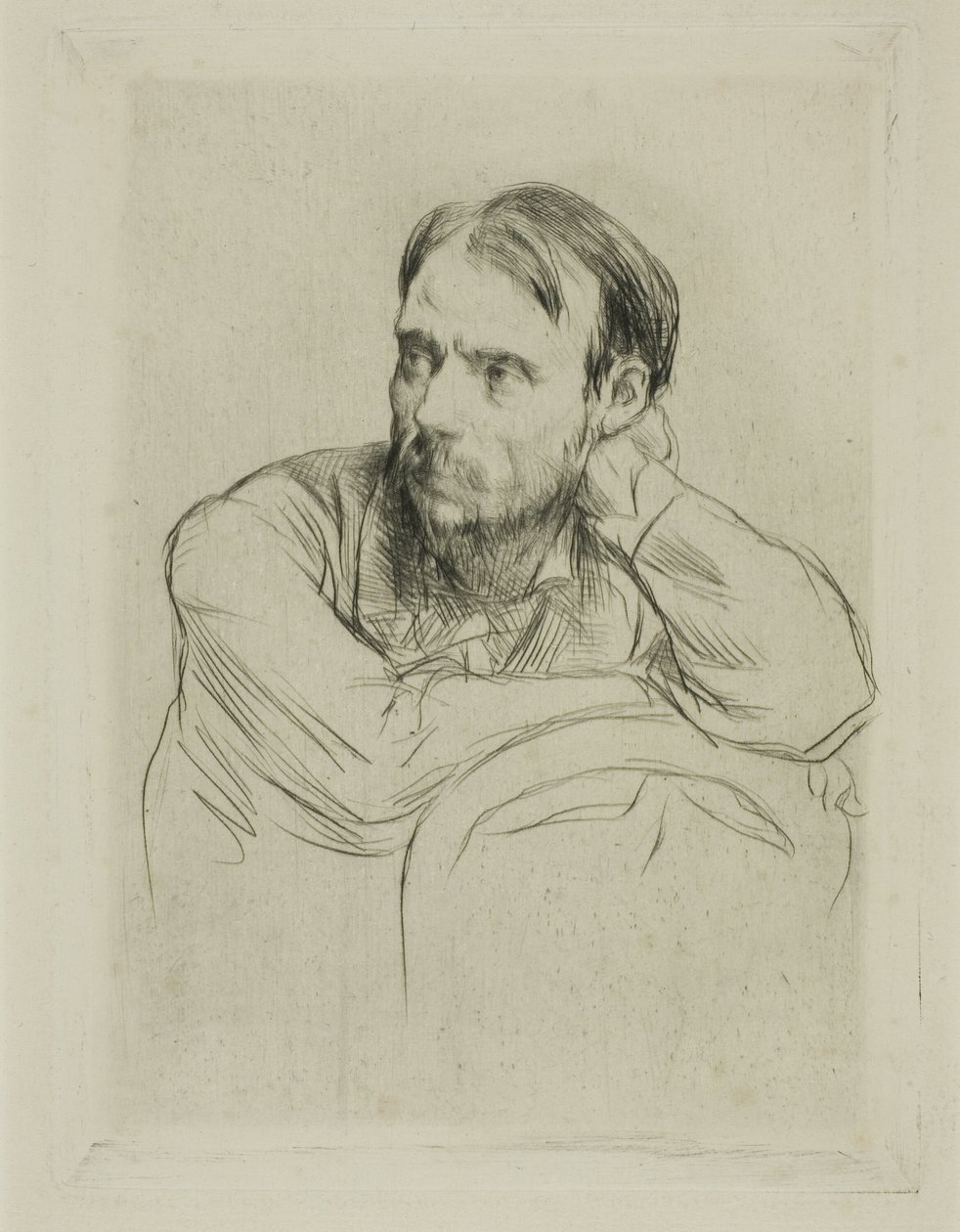 Portret van Renoir door Marcellin Gilbert Desboutin