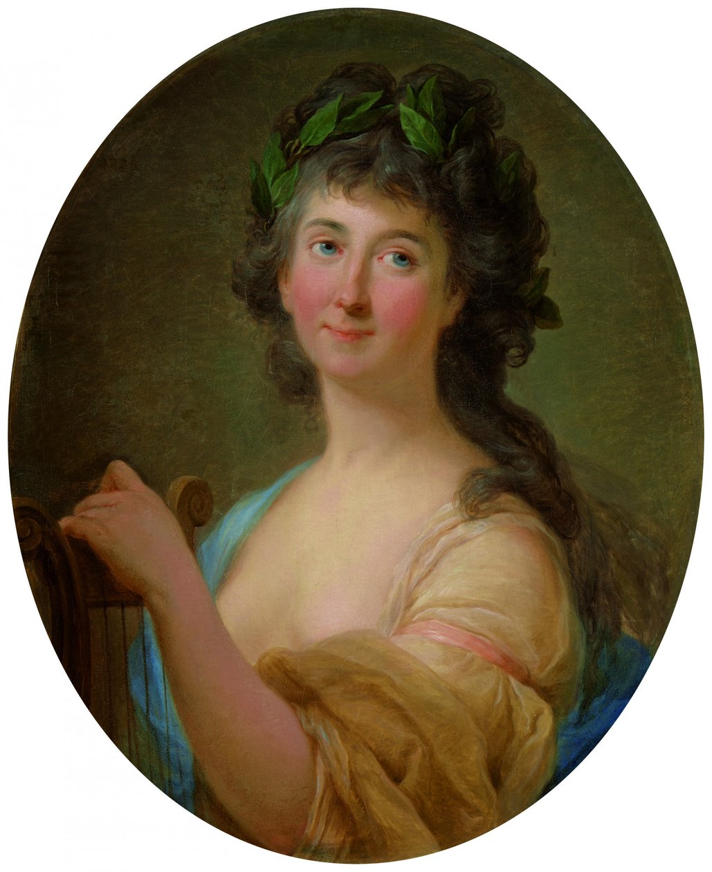 Portret van Catherine Gattai Thomatis als muze door Marcello Bacciarelli