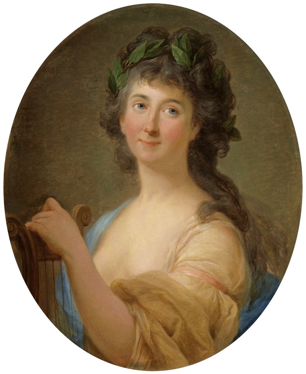 Portret van Catherine Gattai Tomatis als muze door Marcello Bacciarelli