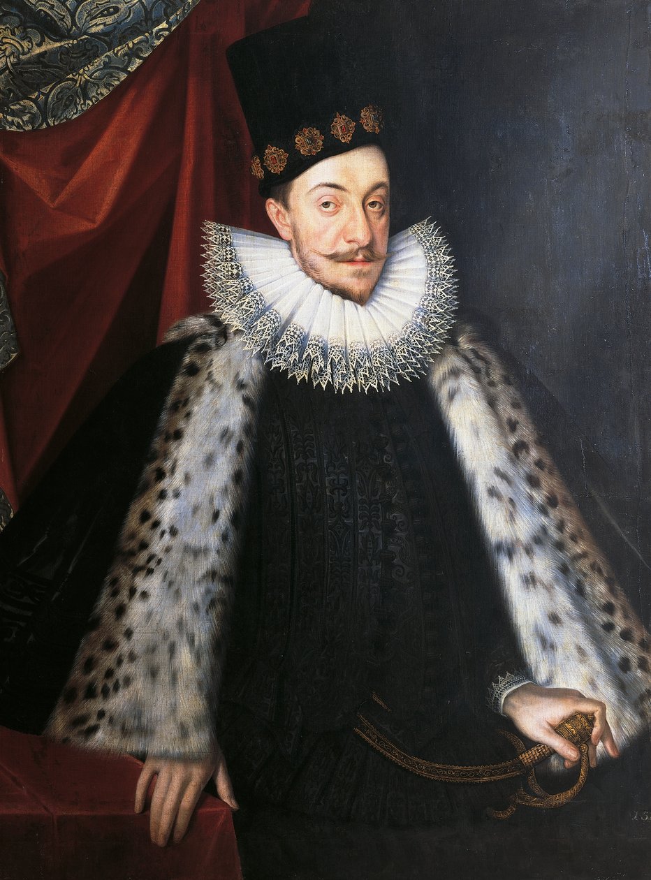Portret van Sigismund III Vasa, koning van Zweden en Polen, door Martin Kober door Marcin Kober
