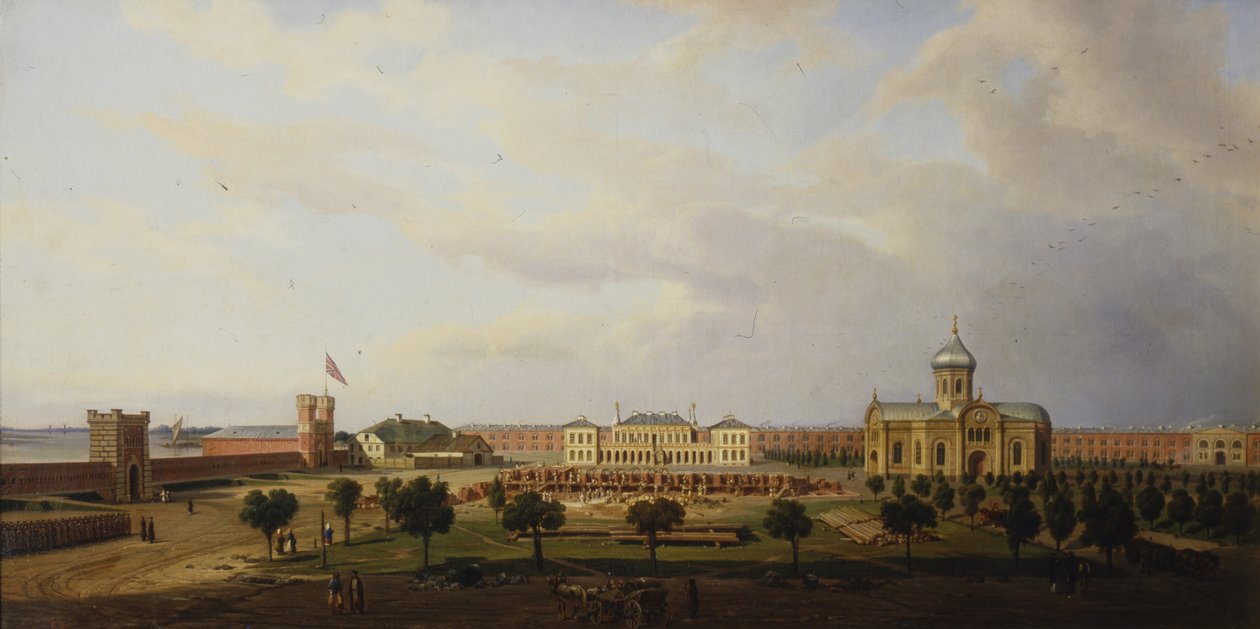 Binnenaanzicht van de Ivangorod-vesting, 1846 door Marcin Zaleski