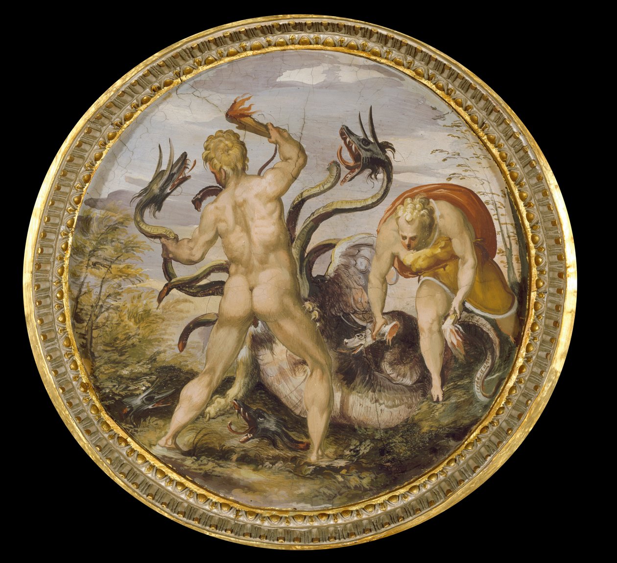 Hercules en de hydra van Lerna door Marco Marchetti from Faenza