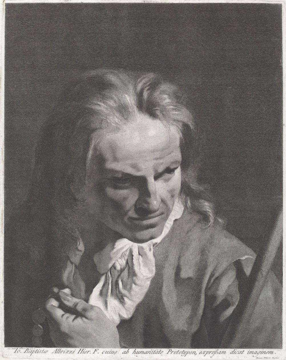 Een Heer Pelgrim met een Rozenkrans door Marco Alvise Pitteri after Giovanni Battista Piazzetta