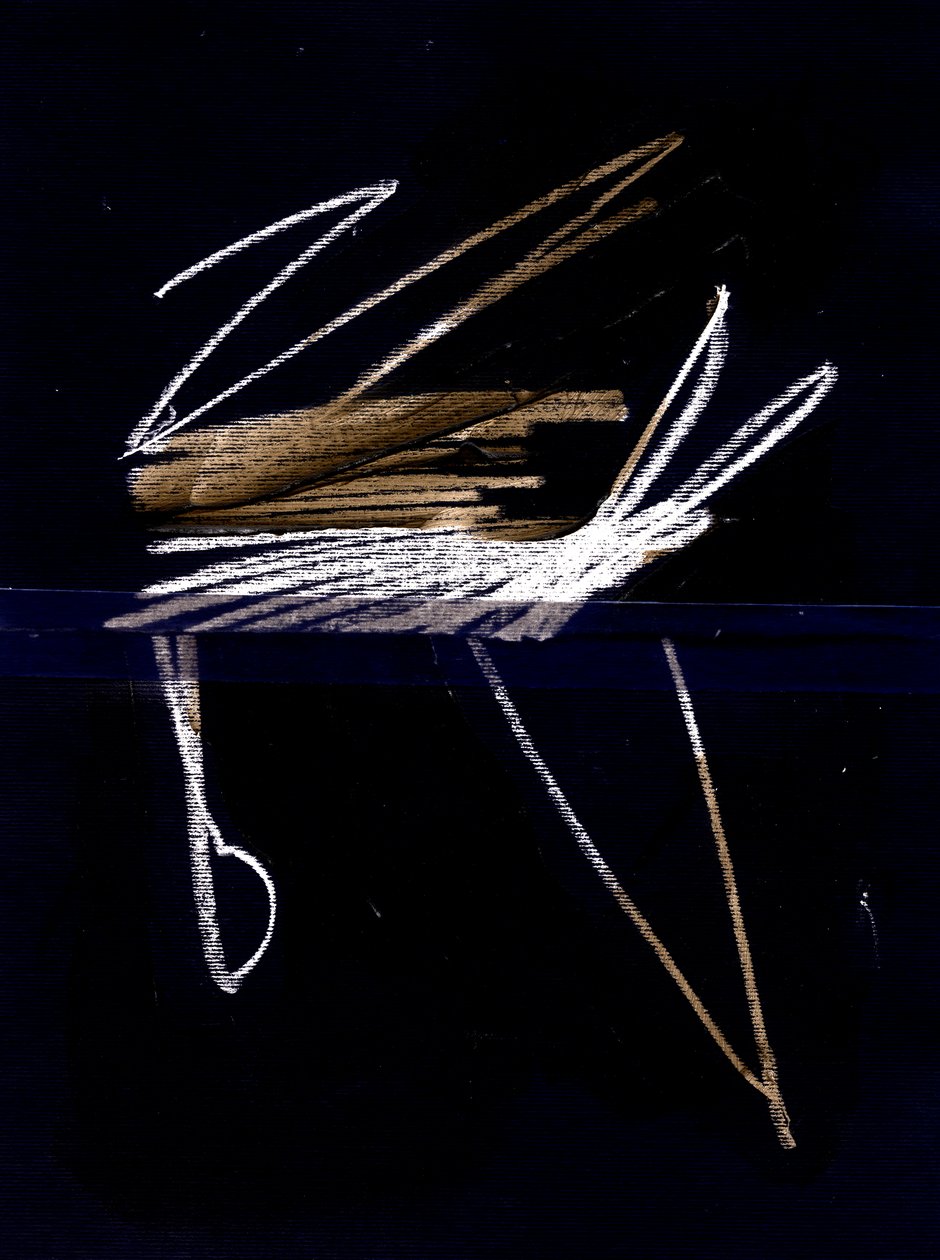 Due, 2018 (collage) door Marco Campedelli