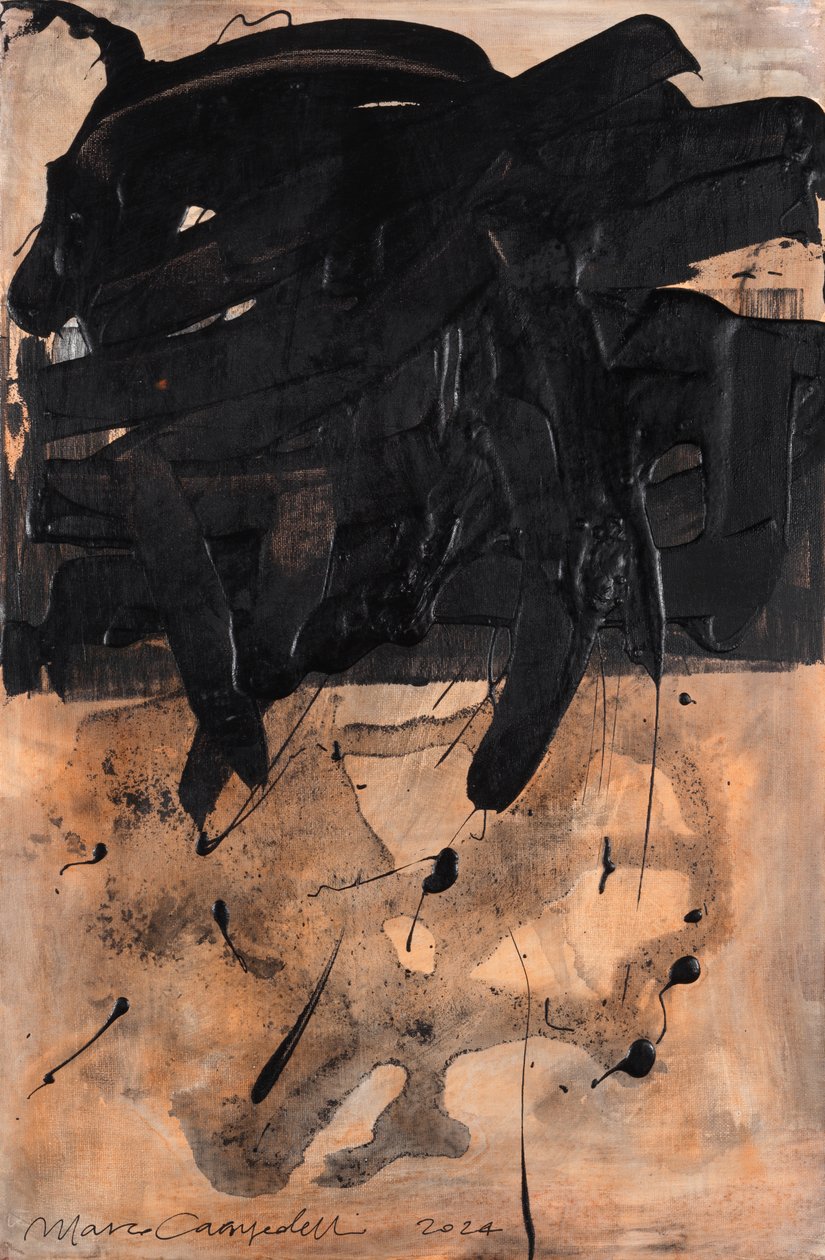 Duo, 2024 (acryl op doek) door Marco Campedelli