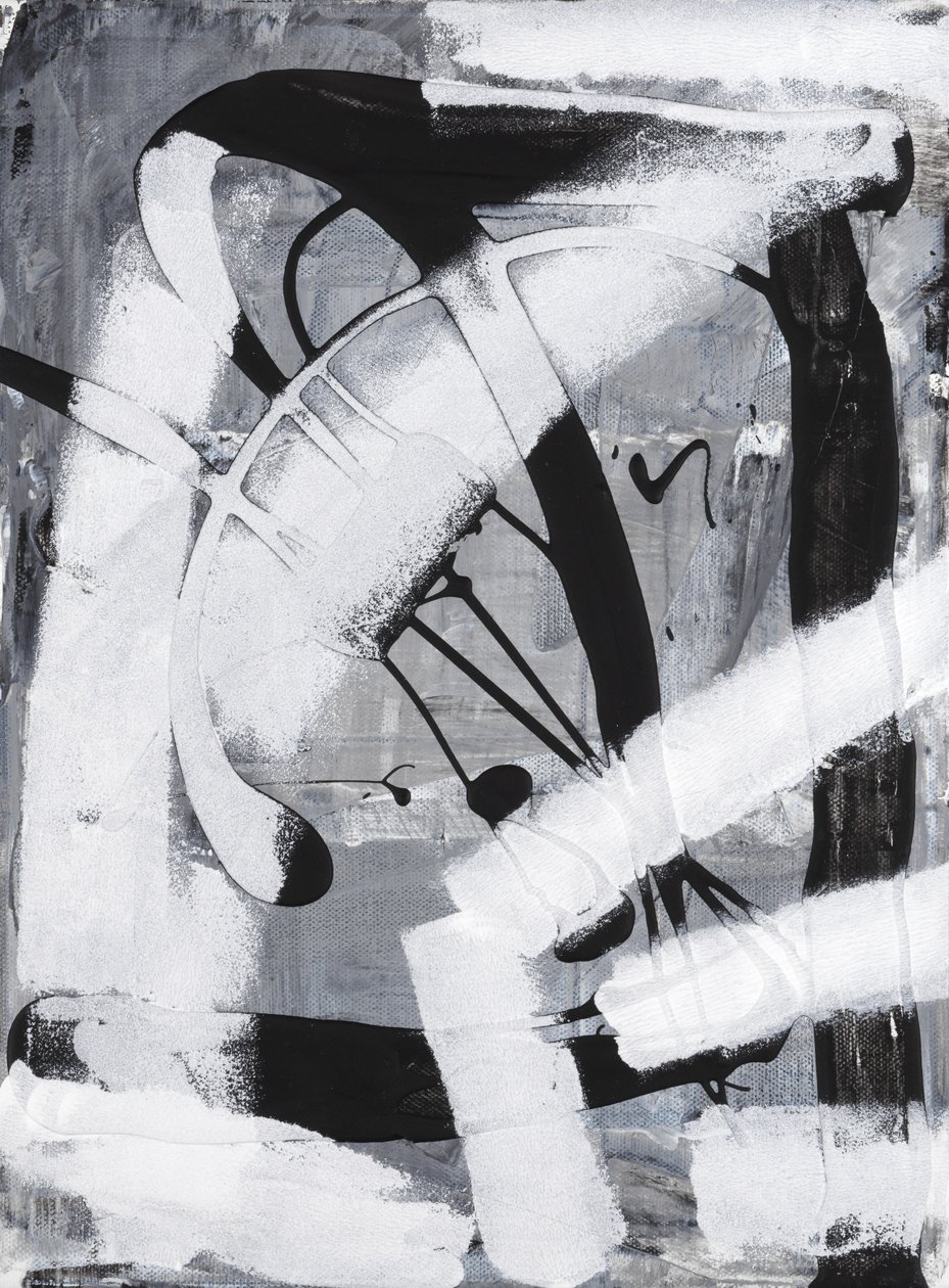 Zonder titel, 2023 (acryl op doek) door Marco Campedelli