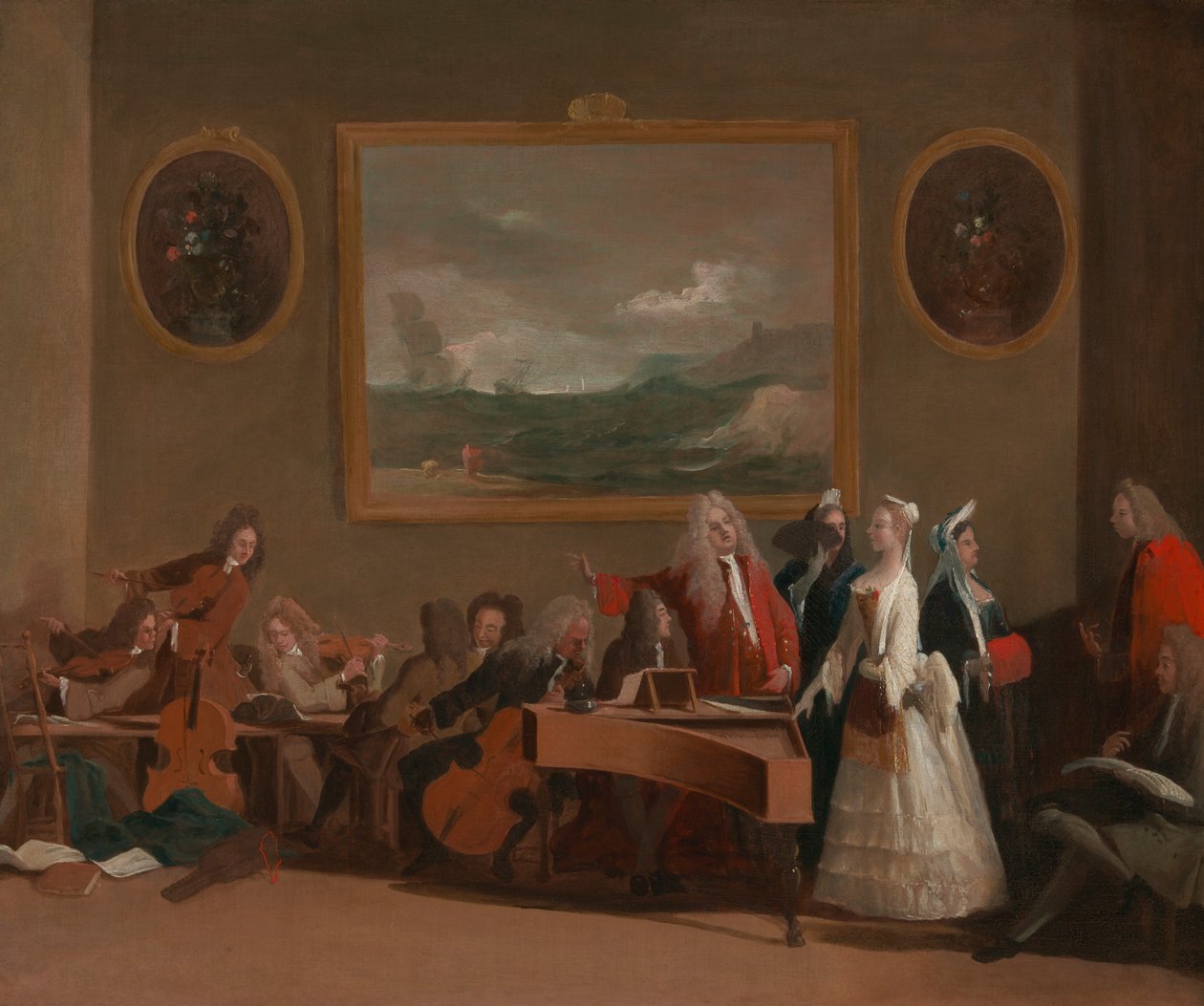 Repetitie van een opera door Marco Ricci