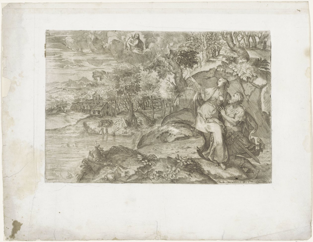 Caesar Augustus en de Tiburtijnse Sibylle door Marco dell