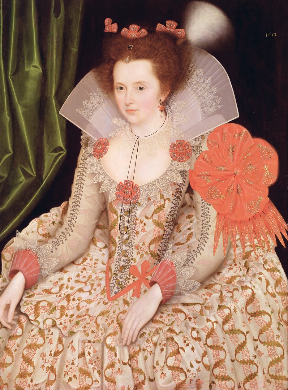 Prinses Elizabeth, dochter van James I, 1612 door Marcus Gheeraerts