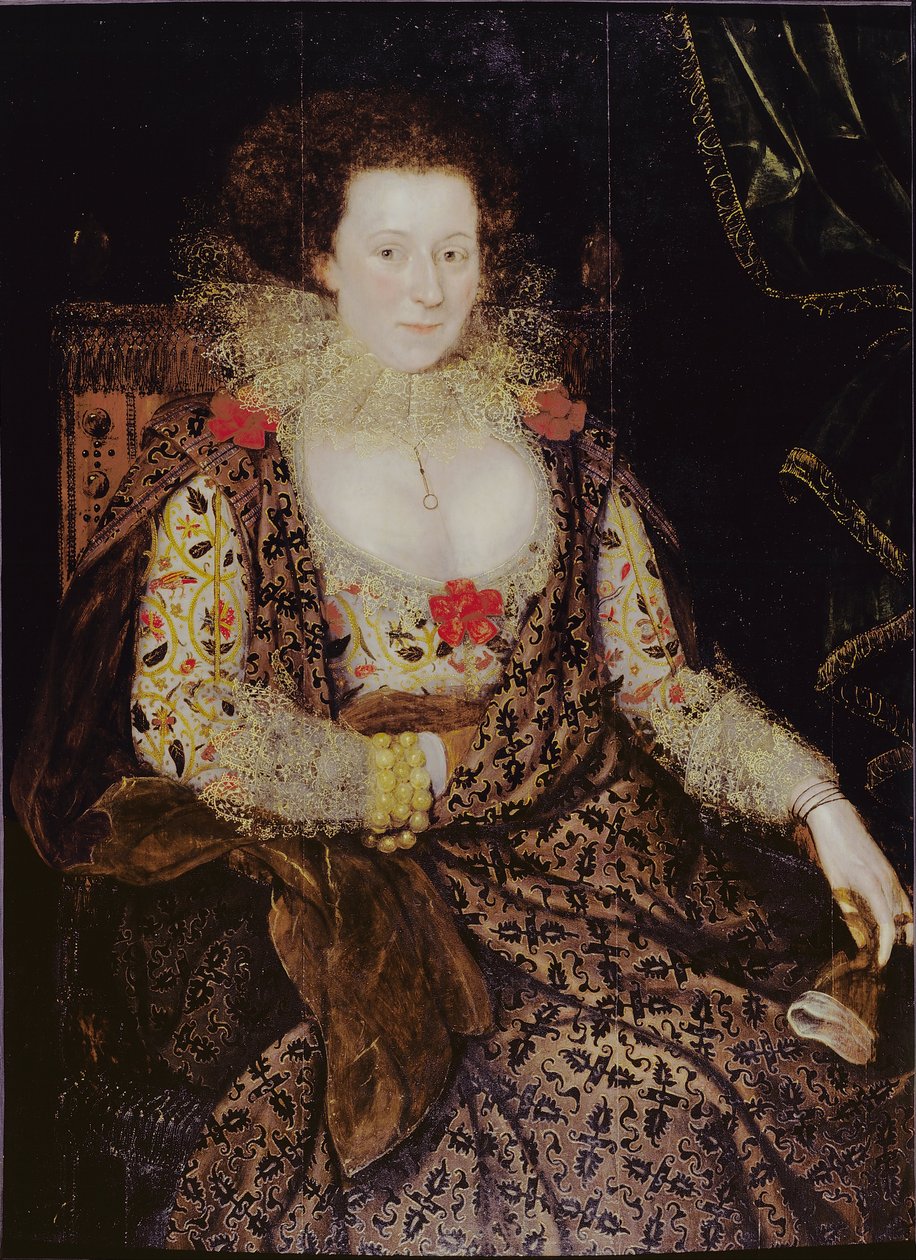 Portret van een Dame door Marcus Garret Gheeraerts the Younger