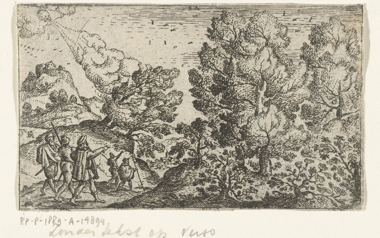 Voorzichtig reizen door Marcus Gheeraerts (I) (attributed to)