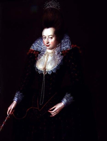 Portret van Lady Mountjoy, 29 jaar oud door Marcus Gheeraerts