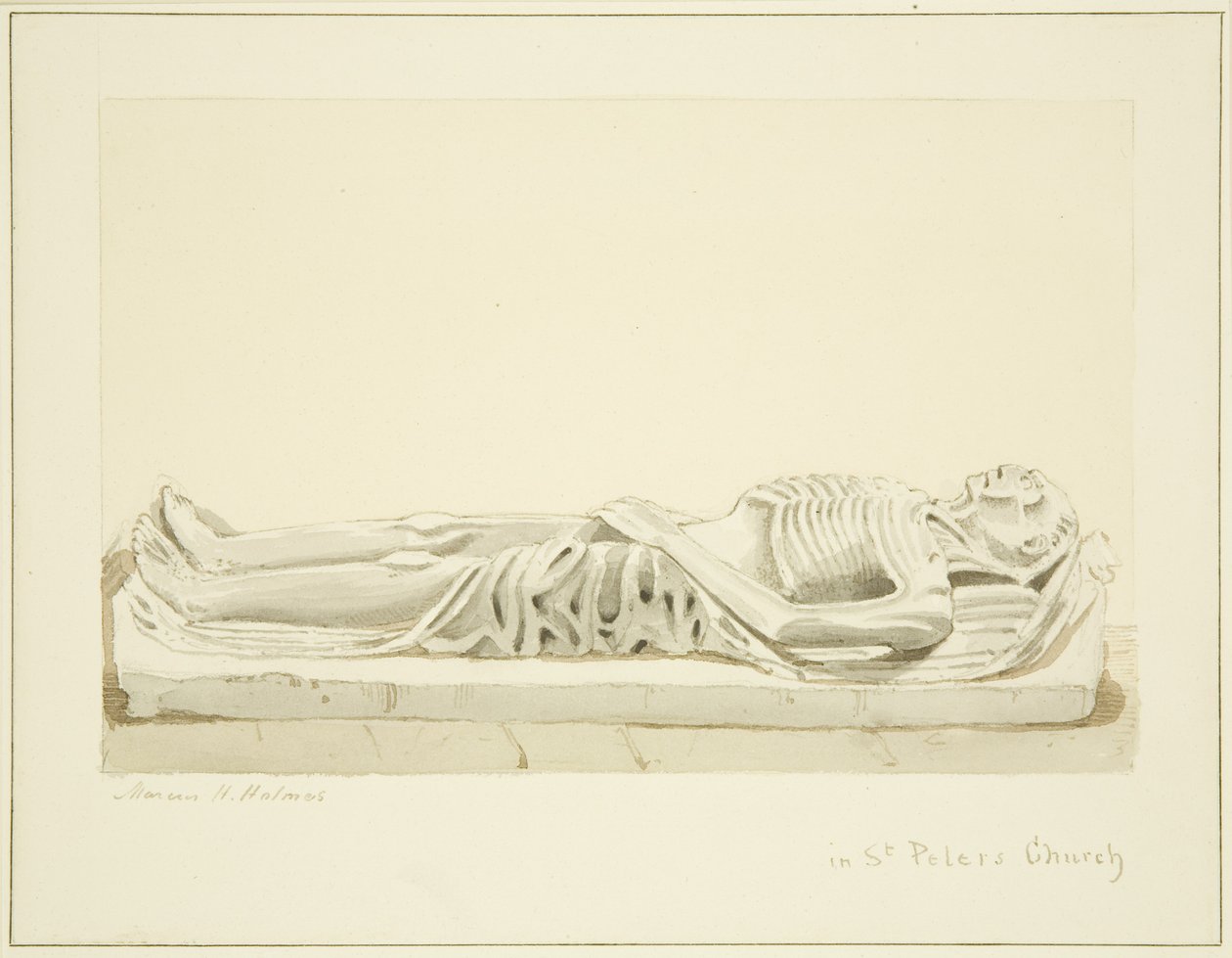 Beeld op een monument in St. Peter