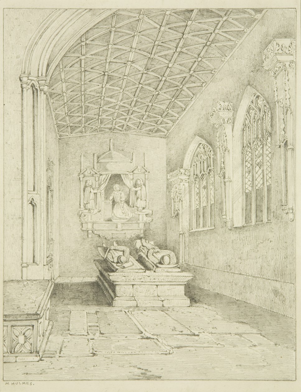 Monument in het zuidelijke schip van St. Mark