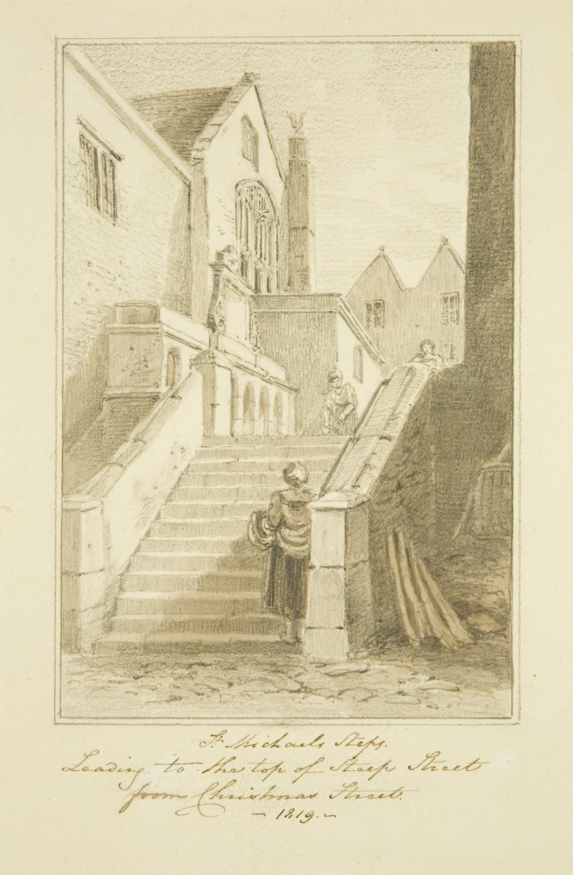 Queen Street [later Christmas Steps] door Marcus H. Homes