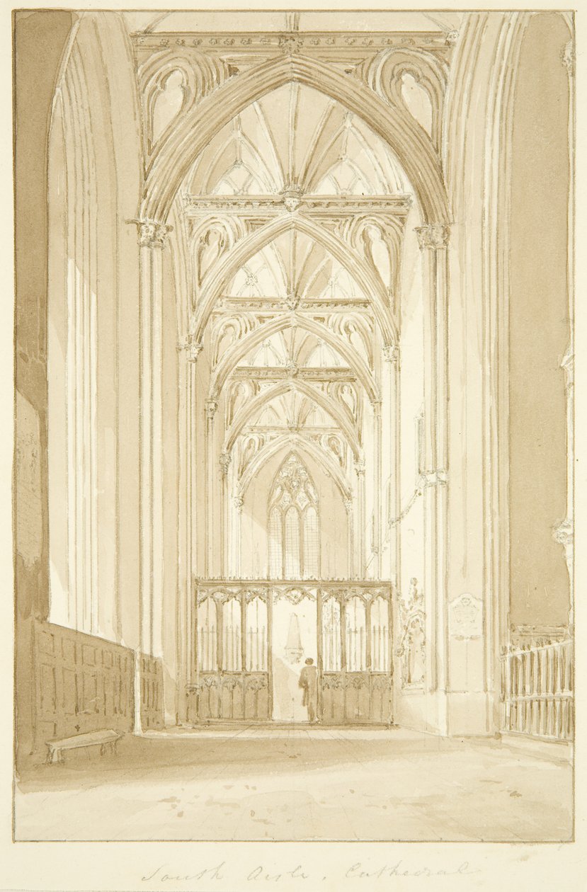 Zuidbeuk van de kathedraal van Bristol door Marcus H. Homes