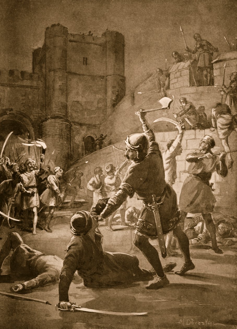 De verovering van Lissabon door Alfonso I door Margaret Dovaston