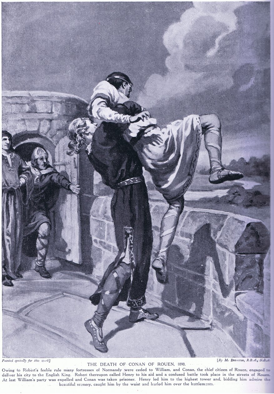 De dood van Conan van Rouen AD1090 door Margaret Dovaston