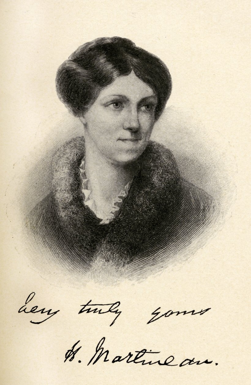 Harriet Martineau (1802-1876) illustratie uit 