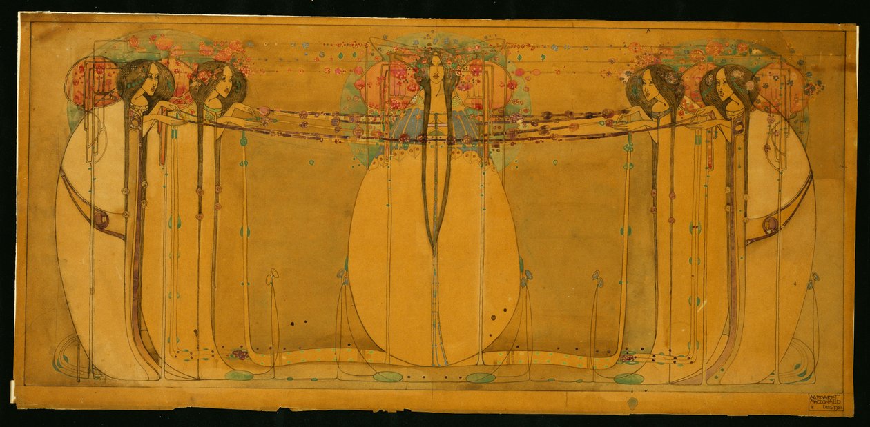 De meikoningin door Margaret MacDonald Mackintosh