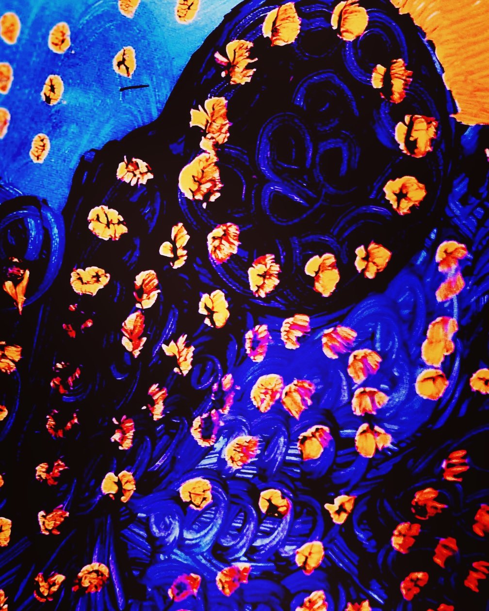 De Dame in Blauw door Margareta Uliarte