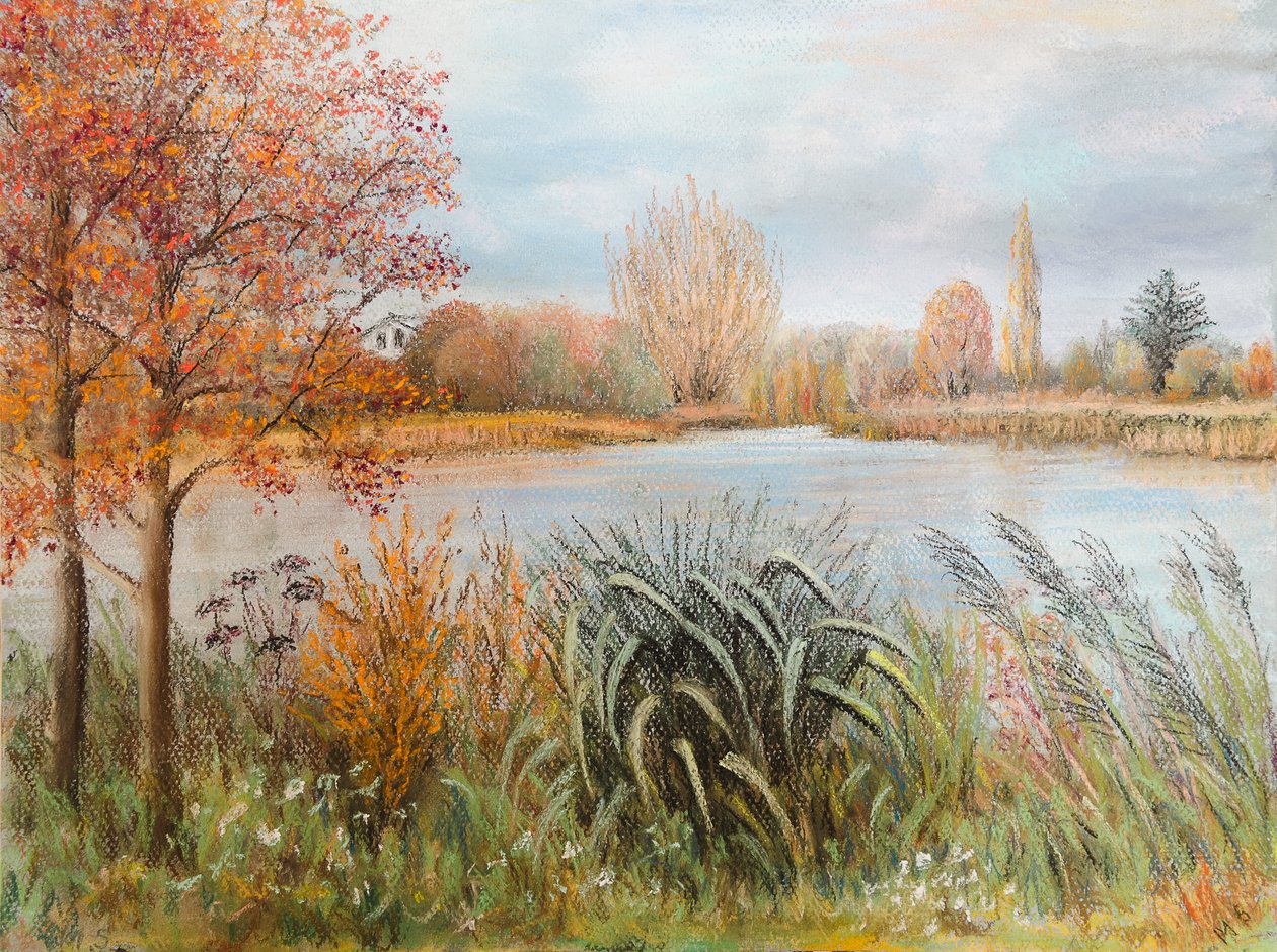 Rivier de Theems bij Windsor, 2022 door Margo Starkey