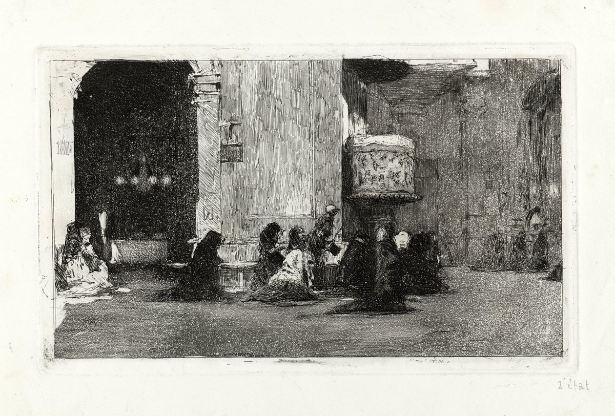 Interieur van de Kerk van Sant Josep door Marià Fortuny