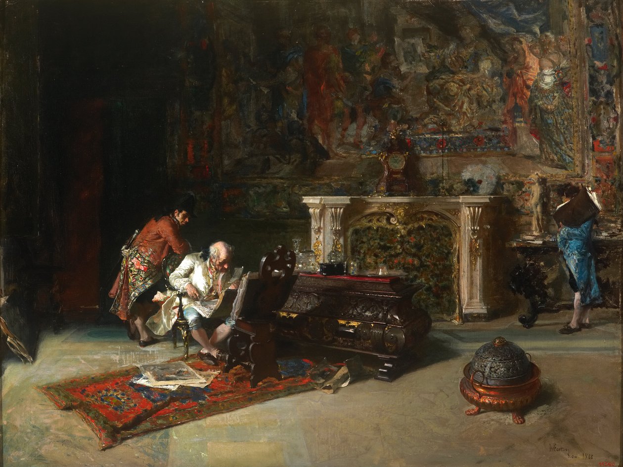 De Prentverzamelaar door Marià Fortuny