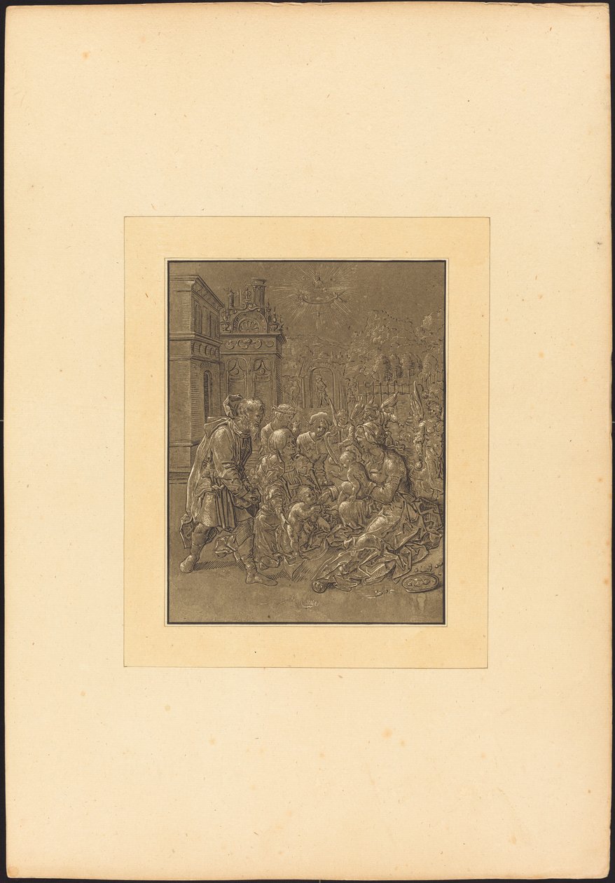 Bezoek van Sint Elisabeth aan de Heilige Familie door Maria Catharina Prestel after Hans Brosamer
