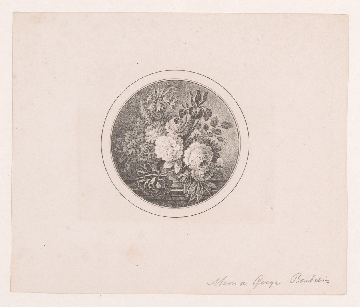 Bloemen in een vaas door Maria Geertruida de Goeje Barbiers (attributed to)