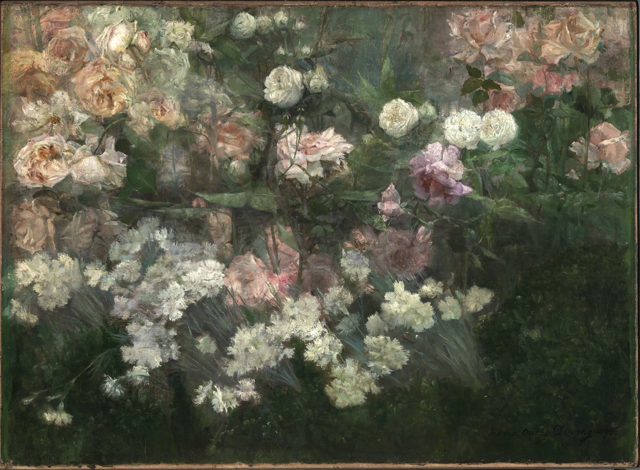 Garden in May door Maria Oakey Dewing