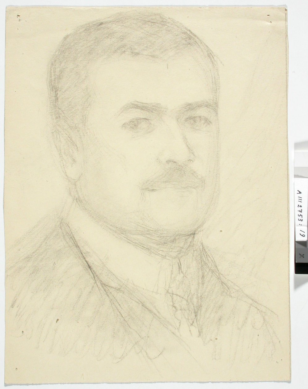 Portret van een man, buste door Maria Wiik
