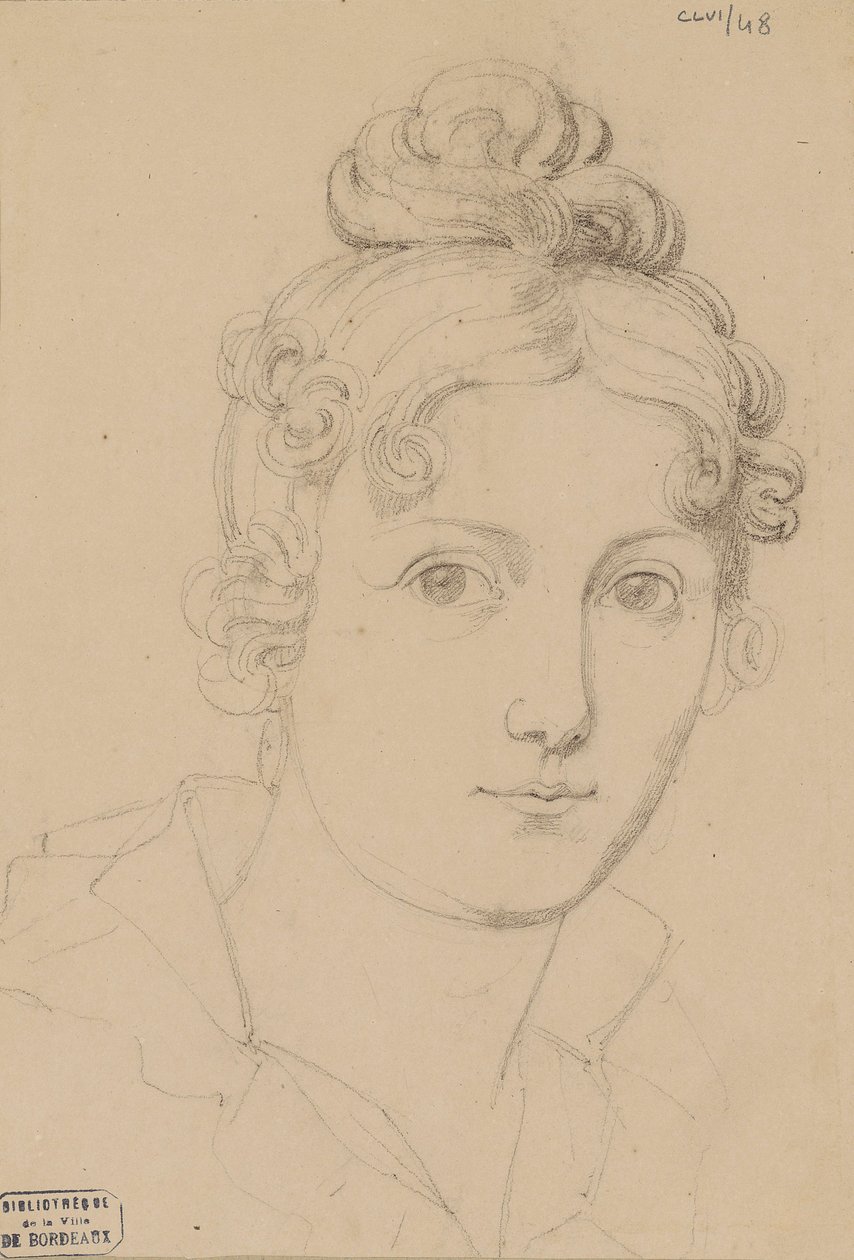 Zelfportret, ca. 1830 door Maria del Rosario Weiss Zorrilla