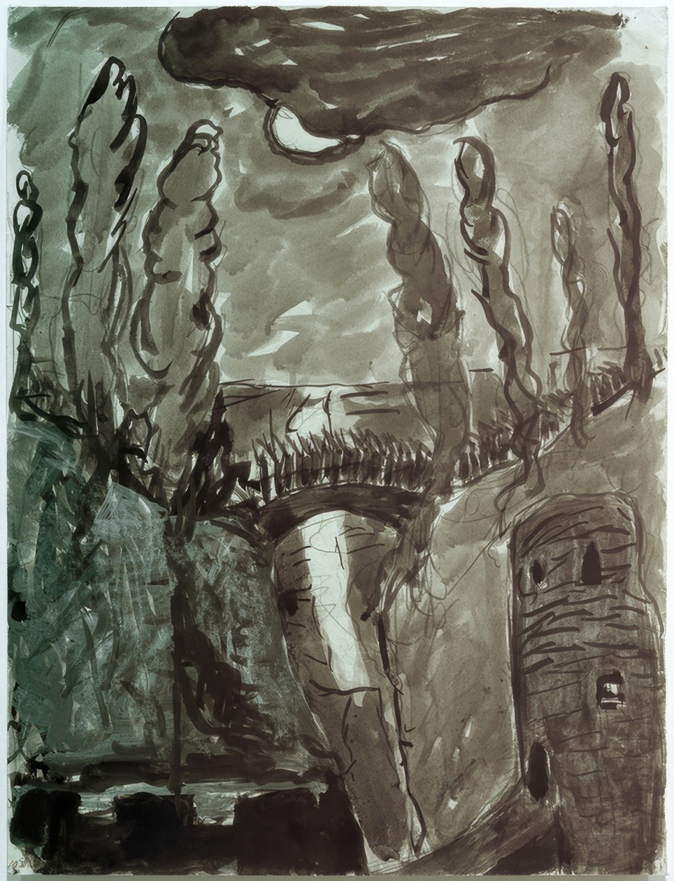 Maanlandschap door Marianne von Werefkin