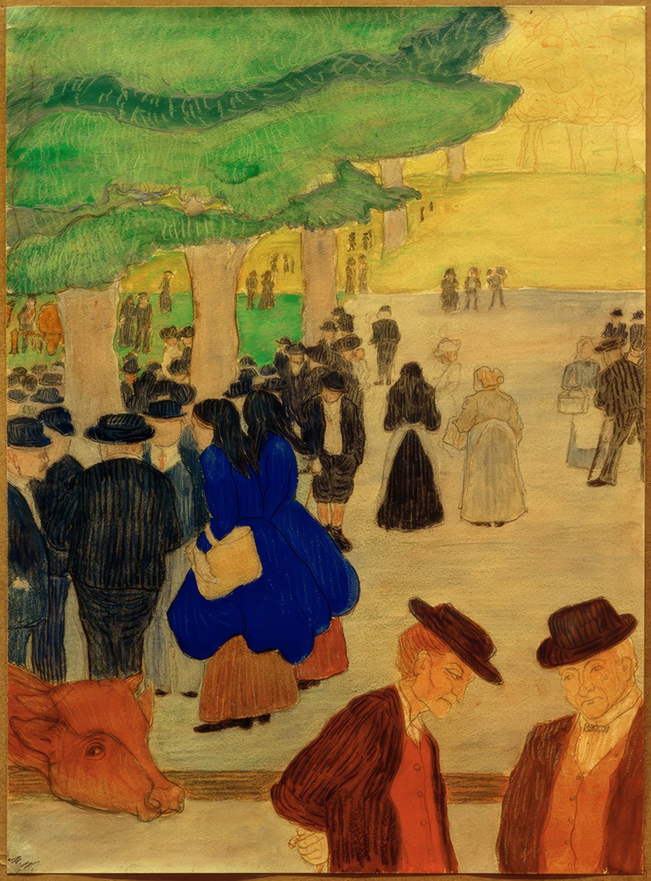 Veemarkt door Marianne von Werefkin