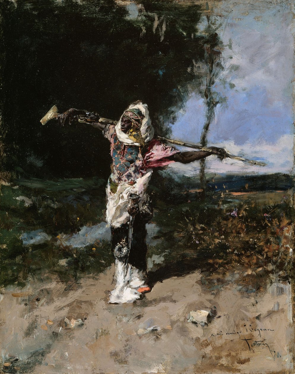 Afrikaanse hoofdman door Mariano Fortuny y Marsal